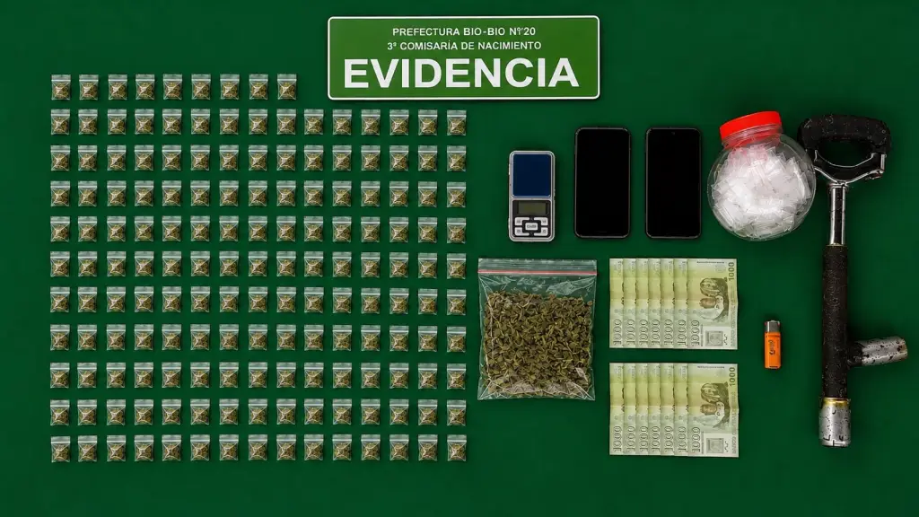 Incautación por parte de Carabineros en Nacimiento, Carabineros de Chile