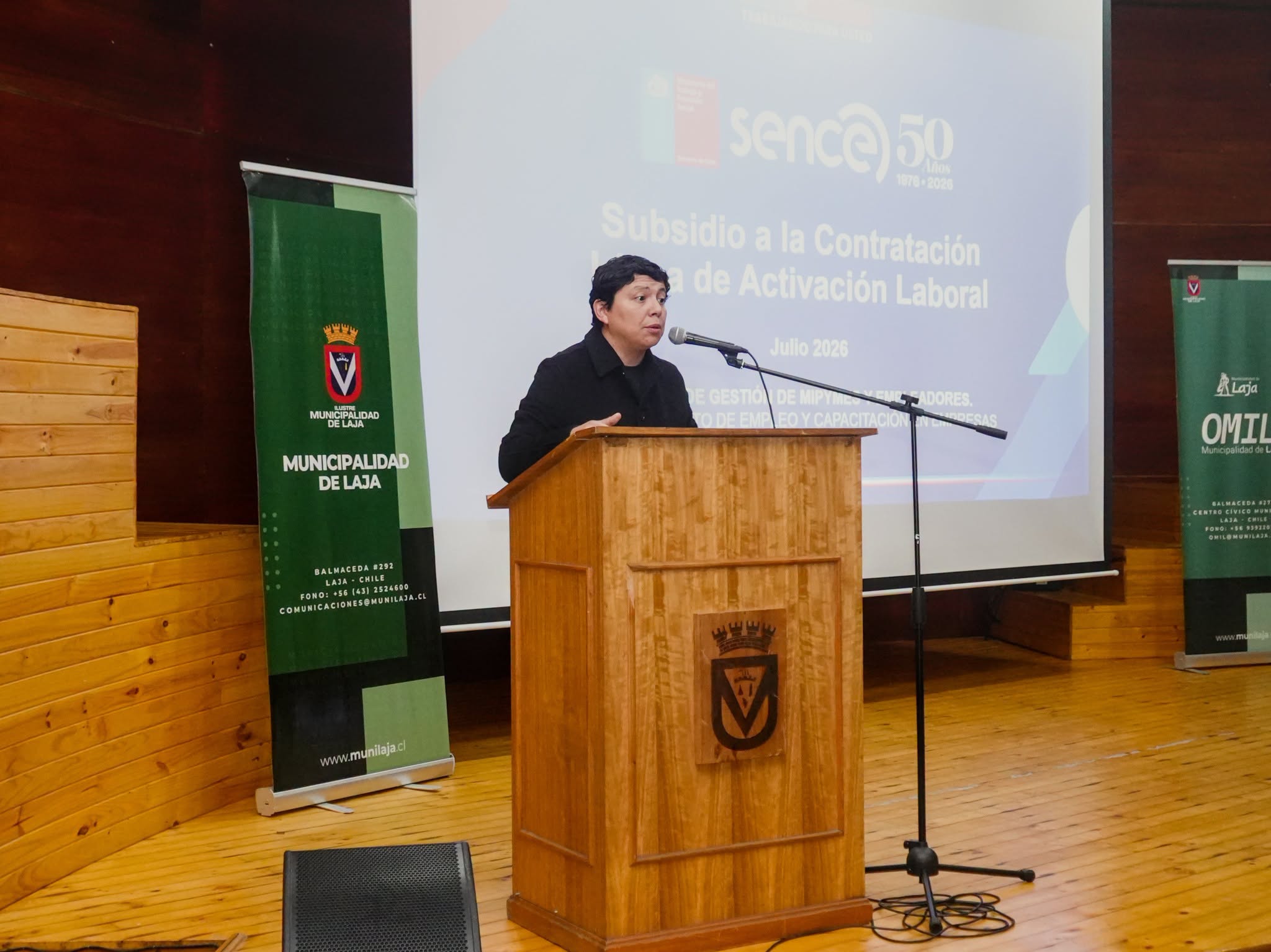El consejero regional Ignacio Fica destacó que esta iniciativa forma parte del Plan de Reconstrucción y Reactivación Económica impulsado por el Gobierno Regional del Biobío. / Municipalidad de Laja