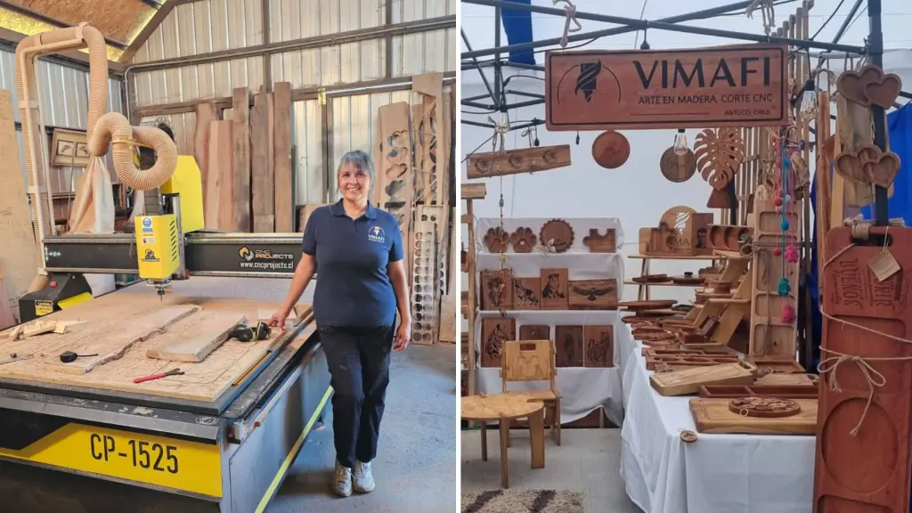 Madera nativa, tecnología y arena volcánica: el emprendimiento que nació en Antuco, cedida