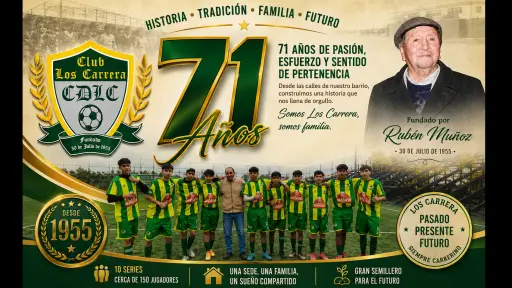 Club Los Carrera: 71 años de historia, tradición y una familia deportiva que sigue creciendo