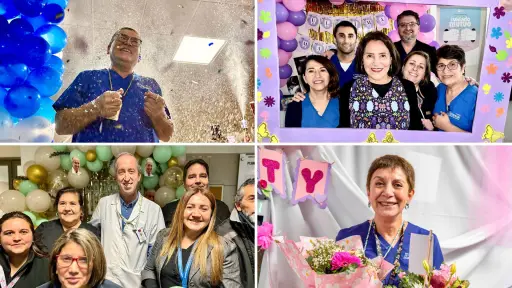 Última marcada: el adiós de cuatro funcionarios tras décadas de servicio en el Hospital de Los Ángeles