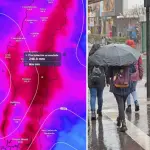 Según el pronóstico de Meteored, se esperan rachas de viento que fluctuarían entre los 80 y 100 km/h en Ñuble y Biobío., Meteored - Diario La Tribuna