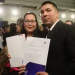 Entrega de escrituras del proyecto habitacional Rezagados con Esperanza, en Lebu, Seremi de Vivienda y Urbanismo