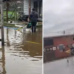 Cuatro días con agua al interior de sus casas: vecinos de San Gabriel de Los Ángeles denuncian que siguen totalmente inundados, La Tribuna