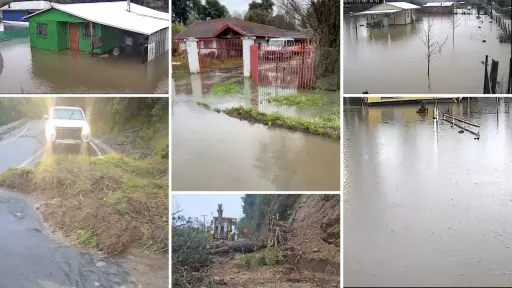 Más de 61 milímetros de lluvia en 24 horas: sistema frontal golpeó con fuerza a la provincia de Biobío