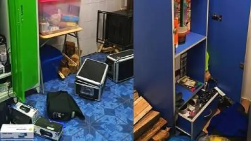 Aprovecharon el temporal: Delincuentes forzaron cerraduras y perpetraron millonario robo en escuela rural de Los Ángeles