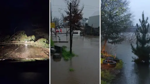 Intensas ráfagas de viento y fuertes lluvias provocan anegamientos y diversas emergencias en la provincia de Biobío