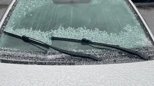 FOTOS: Usuarios reportan caída de granizos en Los Ángeles