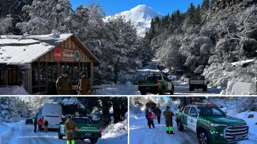 Alto flujo de visitantes motiva controles preventivos en acceso a Parque Nacional Laguna del Laja