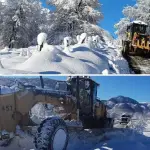 Los trabajos permitieron despejar distintos tramos cordilleranos de Alto Biobío durante la jornada de este domingo., MOP