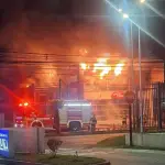Incendio gimnasio en Avenida Alemania, cedida