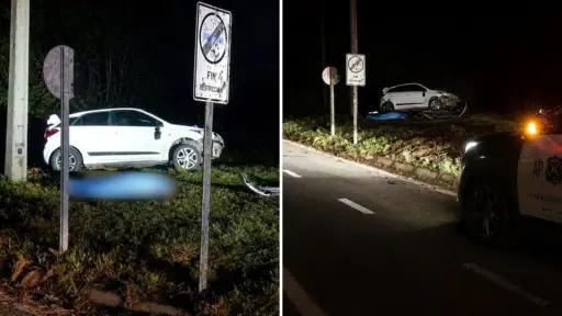 Mujer muere tras volcamiento de vehículo en sector La Mona de Los Ángeles: Conductor se habría dado a la fuga