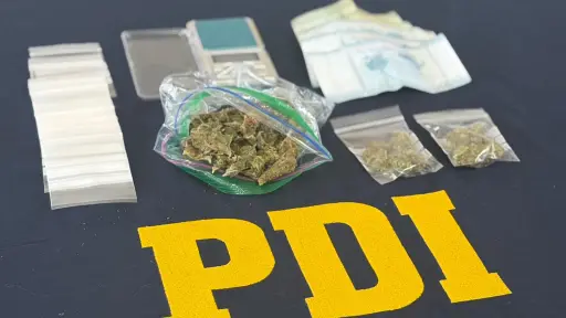 Investigación por venta de drogas termina con detenido y decomiso de cannabis en Pucón
