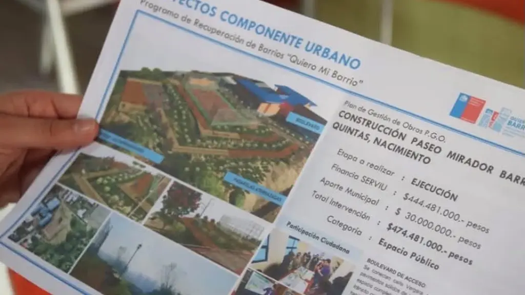 El Paseo Mirador Barrio Las Quintas es una obra largamente esperada por los vecinos., Cedida