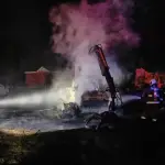 Incendio de maquinaria, Brigada del Salto del Laja
