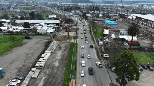 Atención conductores: obras de la autopista Los Ángeles-Angol cambiarán el tránsito en Valle del Monasterio