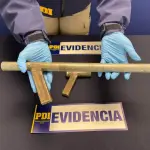 Arma que presuntamente habría sido utilizada para perpetrar el robo , PDI Biobío
