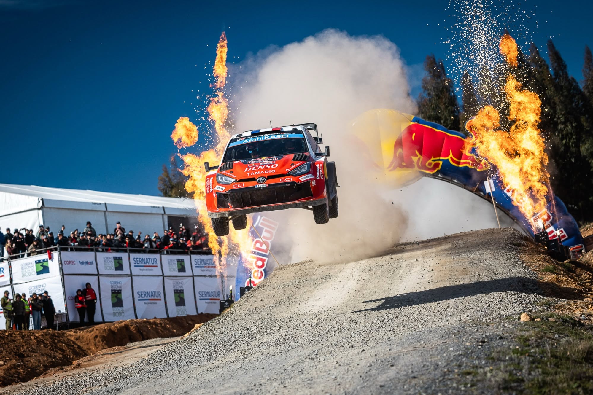 Una postal que enmarca en toda su magnitud, lo que fue la gran fiesta del mundo motor en el Biobío / WRC