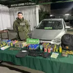 Incautación en Santa Bárbara, Carabineros de Chile