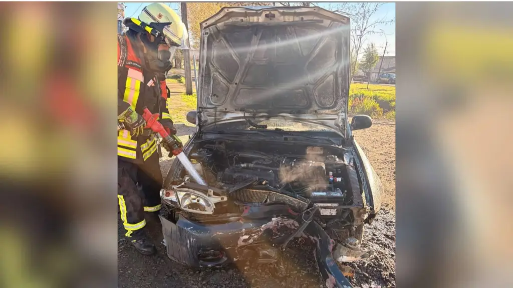 Incendio de automóvil, Cedida