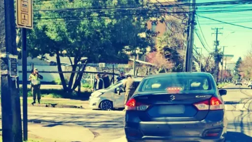 Accidente de tránsito en Plaza Pinto de Los Ángeles deja una persona lesionada