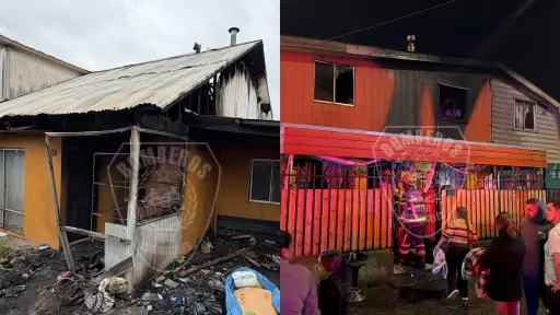 Intensa noche de combate de incendios deja viviendas destruidas y bomberos heridos en Los Ángeles