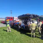 Bomberos recupera cuerpo de hombre extraviado en canal hidroeléctrico de Negrete , Cedida