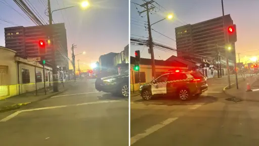 Procedimiento por fuga de gas mantiene cortada calle Caupolicán en Los Ángeles