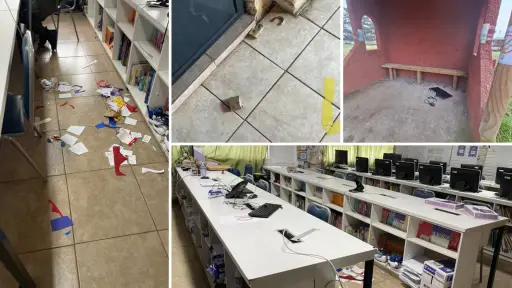 Robo en escuela rural de Los Ángeles deja a 88 estudiantes sin clases y pérdidas estimadas en $18 millones