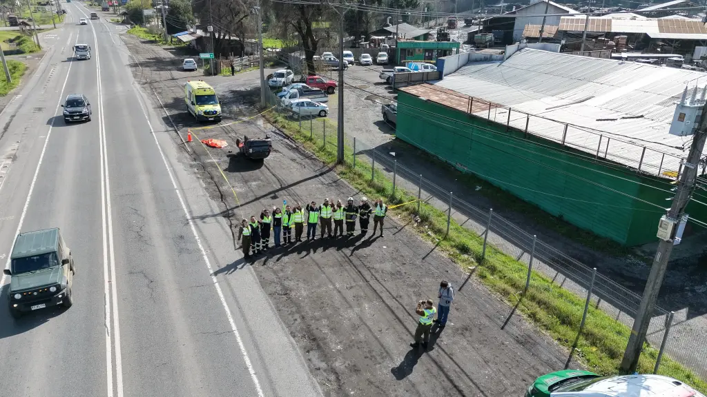 La actividad se desarrolló en avenida Las Industrias, uno de los principales ejes viales de Los Ángele, Carabineros Región del Biobío