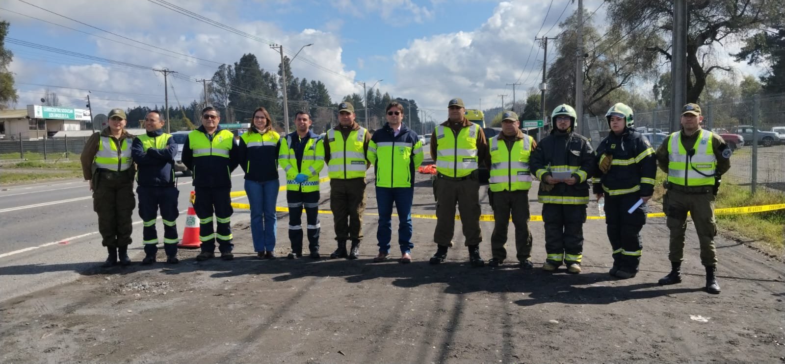 Simulacro en avenida Las Industrias busca crear conciencia sobre seguridad vial / Carabineros Región del Biobío