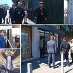 El operativo reunió a funcionarios de la PDI, Carabineros, el municipio y otros servicios en barberías y peluquerías de calle Valdivia., Nicolás Maureira | La Tribuna