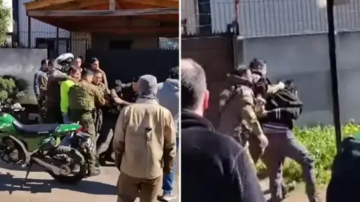Vecinos y Carabineros arrestan a hombre por robo de celular en Los Ángeles: Habría escapado por el interior de las viviendas del sector