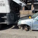 La actividad liderada por la SIAT incluyó además un simulacro de accidente de tránsito en pleno centro de Los Ángeles., La Tribuna