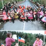 La estructura fue ornamentada con banderas chilenas como parte de los preparativos para las celebraciones dieciocheras., Municipalidad de Quilaco