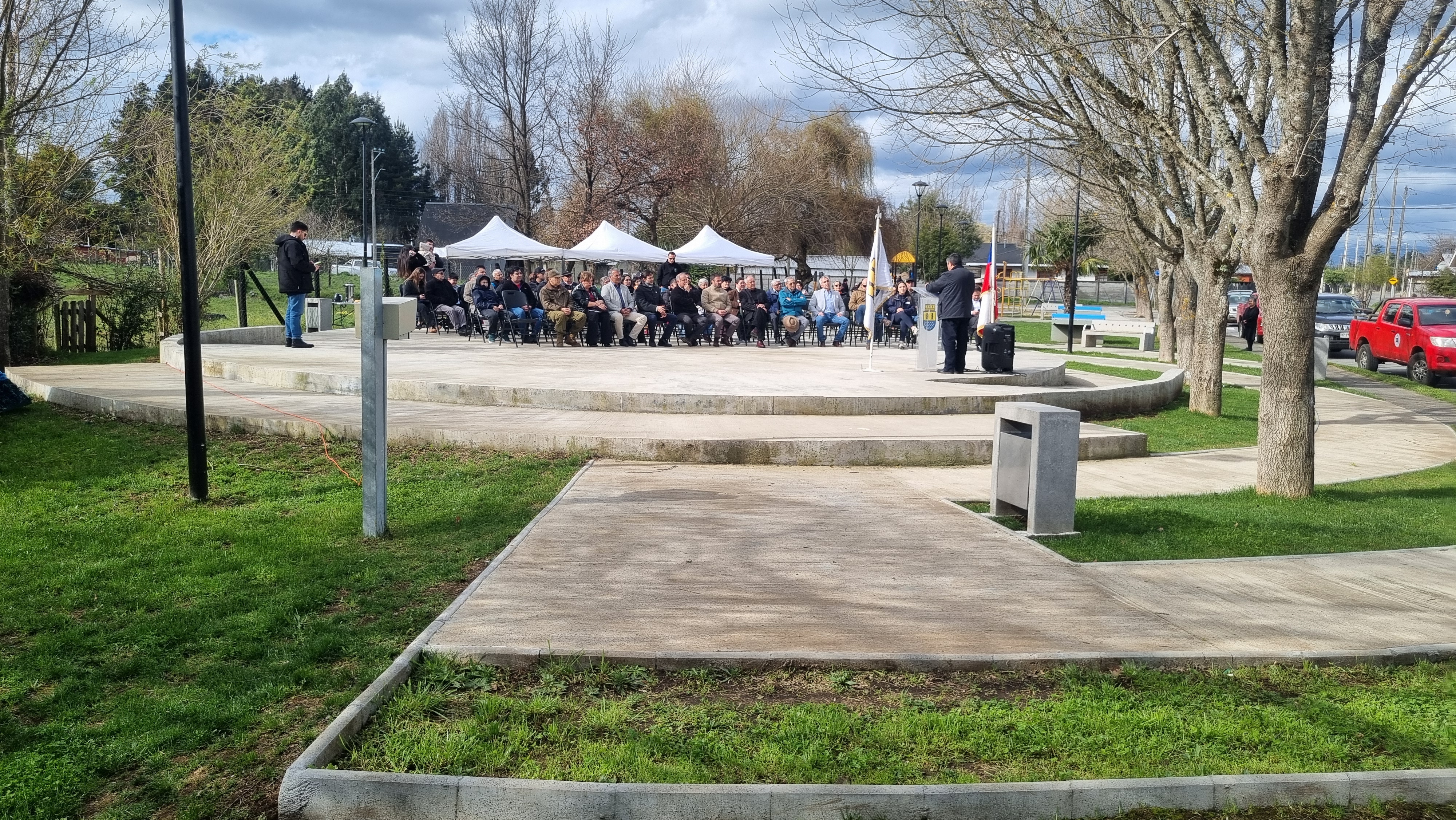 El espacio comunitario brinda mayor confort para las actividades que se realizan en la bonita población de Las Canteras. / Colbún