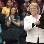 Presidenta Michelle Bachelet en promulgación de la ley de la Nueva Educación Pública, Radio Cooperativa