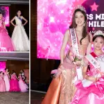 Martina Alvarado y Martina Cuevas posaron con sus respectivas coronas tras la definición de ambas categorías., Cedidas