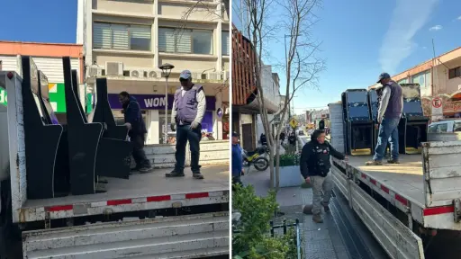 AHORA: Retiran cerca de 50 máquinas de juego de casino ilegal en calle Colón de Los Ángeles: vía permanece cortada