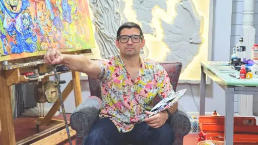 Soy Pepe Videla, de Los Ángeles: el artista con 30 años de trayectoria que hizo del óleo su principal oficio