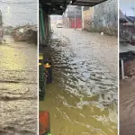 Lluvias intensas provocaron anegamientos en distintos sectores de Lota, durante este miércoles, generando dificultades de desplazamiento y afectaciones en la infraestructura de la comuna., Redes sociales