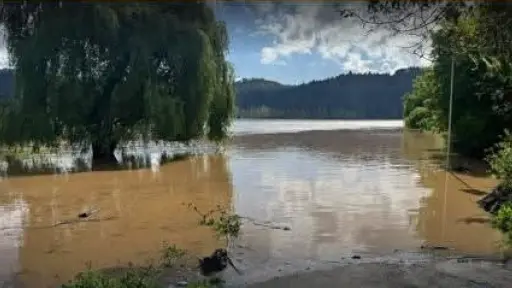 Suspenden cruce de balsas y cierran acceso al balseadero en San Rosendo por crecida de ríos