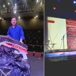 Randy Dan Ravest Muñoz ha realizado charlas de paleontología para escolares de Santa Bárbara y Alto Biobío., Cedidas