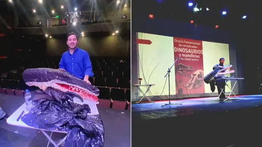 Desde Santa Bárbara, divulgador científico lleva la paleontología a escuelas de la provincia de Biobío
