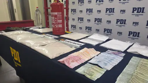 Incautan ketamina avaluada en \\$270 millones y detienen a cinco personas en La Araucanía