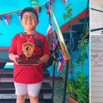 Joaquín Aguilera Inostroza acudió junto a su madre al cuartel para compartir con los voluntarios y entregarles un presente., Cuerpo De Bomberos Mulchén