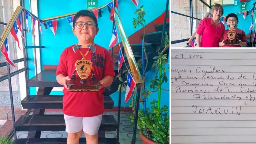 Felicidades y bendiciones: niño sorprendió con especial regalo a Bomberos de Mulchén