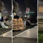 Camión termina con carga de frutas y verduras desparramada en plena vía pública en Los Ángeles, La Tribuna