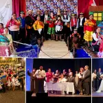 Integrantes de Tierra Angelina en distintas presentaciones folclóricas. El conjunto organiza una gala gratuita para el sábado 3 de octubre en el Teatro Municipal de Los Ángeles., Cedidas