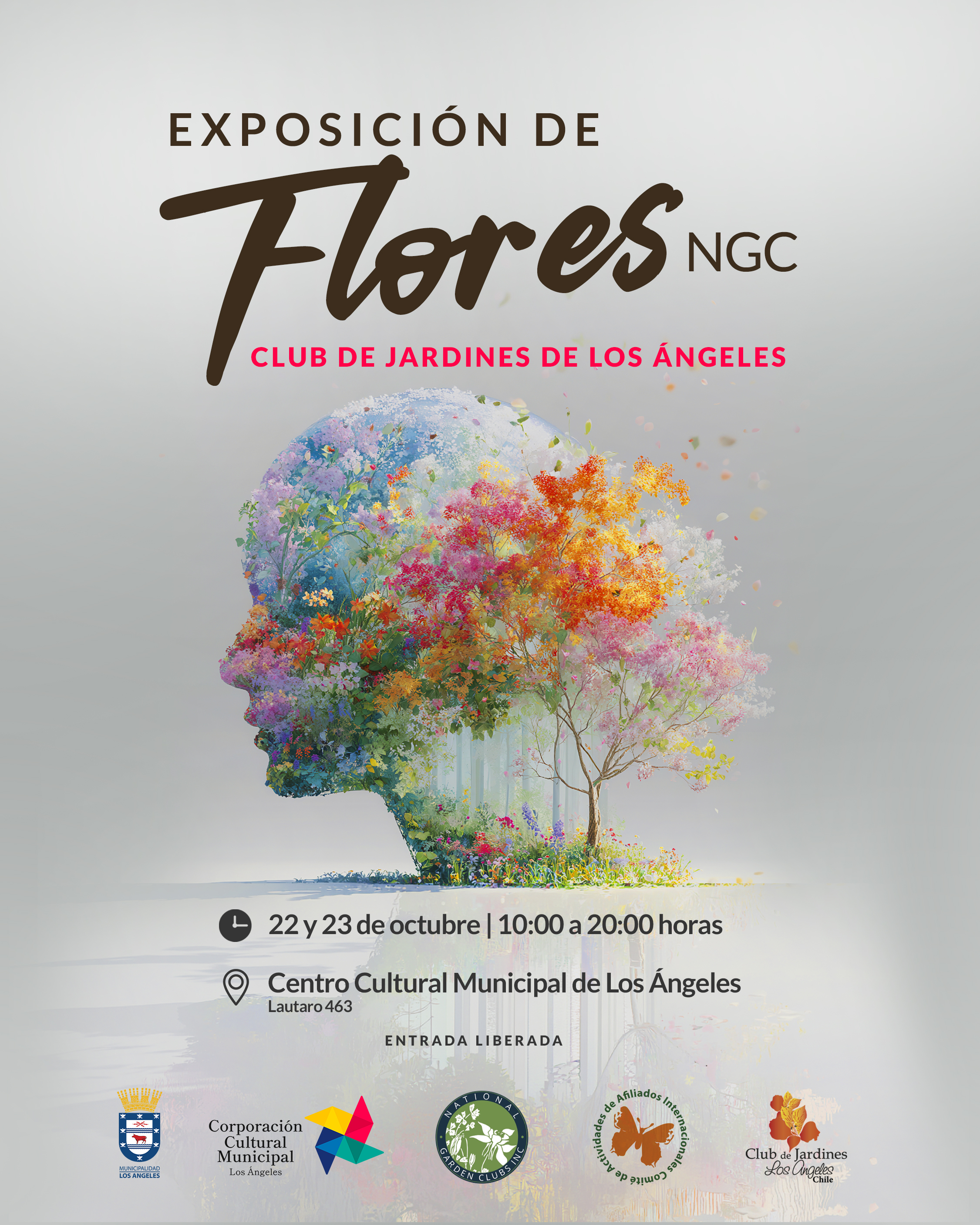 La muestra se rige por los estándares de National Garden Clubs (NGC), organización internacional a la que el club está afiliado desde 2009, y será evaluada por jueces internacionales de dicha entidad. / Corporación Cultural Municipal de Los Ángeles